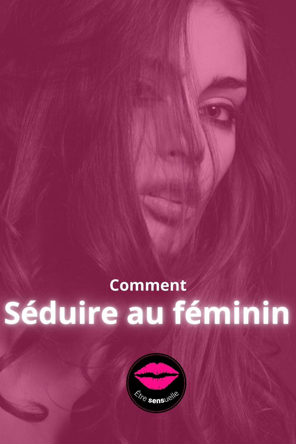 femme brune féminine avec un regard profond et séduisant